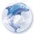 Dolphin Double Bubble 24″ Bubble Balloon by Qualatex from Instaballoons