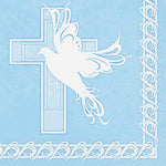 Dove Cross Blue Lunch Napkins by Unique from Instaballoons