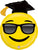 Emoji Grad 37″ Foil Balloon by Betallic from Instaballoons