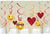 Emoji Hearts Valentine's Day Hanging Swirl Decorations by Amscan from Instaballoons