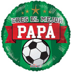 Eres El Mejor Papa Futbol 18″ Foil Balloon by Convergram from Instaballoons