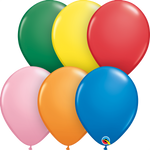 11″ Standard Assortment Latex Balloons (100 Count)