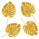 Fabric Gold Palm Leaves (4 count)