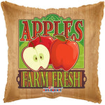 Farm Fresh Red Apple Fruit 18″ Foil Balloon by Convergram from Instaballoons