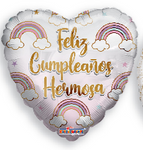 Feliz Cumple Hermosa18″ Foil Balloon by Convergram from Instaballoons