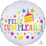 Feliz Cumpleaños Stars 17″ Foil Balloon by Anagram from Instaballoons