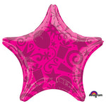 Festive Star Magenta 22 Foil Balloon by Anagram from Instaballoons