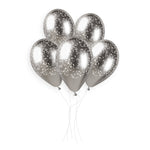 Filigree Shiny Silver 13″ Latex Balloons by Gemar from Instaballoons