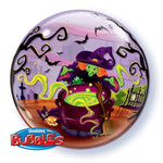 Flying Witch's Spooky Brew 22″ Bubble Balloon by Qualatex from Instaballoons