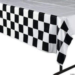 Fun Express Black And White Racing Checkered Tablecover