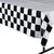 Fun Express Black And White Racing Checkered Tablecover