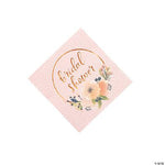 Fun Express Bridal Shower Rose Gold Beverage Napkins 5″ (16 count)
