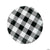 Fun Express Party Supplies Black & White Buffalo Plaid Plates 9″ (8 count)