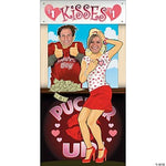 Fun Express Party Supplies Kissing Booth Photo Door Banner