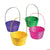 Fun Express Party Supplies Large Easter Bamboo Basket 5″ x 9″ (6 count)