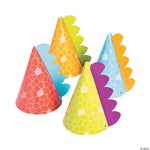 Fun Express Party Supplies Little Dino Cone Party Hats (8 count)