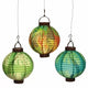 Luau Leaf Light-Up Lanterns 8″ (3 unidades)