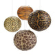 Paradise Safari Animal Print Paper Lanterns 10″ (12 piece set)