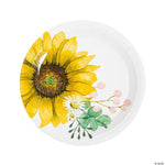 Fun Express Party Supplies Sunflower Plates 9″ (8 count)