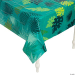 Fun Express Party Supplies Tropical Leaf Table Cover 54″ x 108"