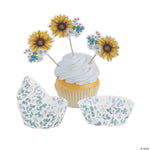 Fun Express Sunflower Cupcake Liners (50 count)