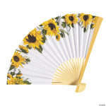 Fun Express Sunflower Folding Fans 10″ (12 count)