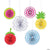 Fun Express Tutti Frutti Hanging Fans Assorted 6 Piece Set 14″ Paper Balloon