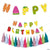 Fun Express Tutti Frutti Paper Garland 2 Piece Set 7′ ( count)