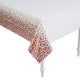 White Rose Gold Table Cover