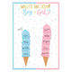 Gender Reveal Activity Chart Kit