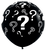 Gender Reveal Black with Question Marks 36″ Latex Balloons by Sempertex from Instaballoons