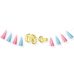 Gender Reveal Tassel Garland Foil Balloon by Amscan from Instaballoons