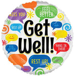 Get Well 18″ Foil Balloon by Convergram from Instaballoons