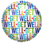 Get Well Colorful Holographic 18″ Foil Balloon by Convergram from Instaballoons
