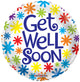 Get Well Soon Asterisks 18″ Balloon