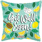 Get Well Soon Lemon Honey Tea Foil Balloon by Convergram from Instaballoons
