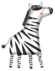 Consigue el globo Wild Zebra de 36″