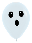 Ghost Face on Fashion White 11″ Latex Balloons by Betallic from Instaballoons
