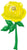 Giant Yellow Flower 55″ Foil Balloon by Anagram from Instaballoons