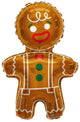 Gingerbread Man (requires heat-sealing) 14″ Balloon