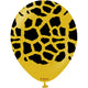 Giraffe Animal Print Mustard 12″ Latex Balloons (25 count)
