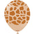 Giraffe Animal Print White Sand 12″ Latex Balloons by Kalisan from Instaballoons