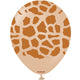 Giraffe Animal Print White Sand 12″ Latex Balloons (25 count)