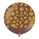 Giraffe Print on Chocolate Brown 24″ Latex Balloon
