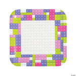 Girl Brick Party Dinner Plates by Fun Express from Instaballoons
