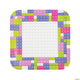 Platos llanos para fiesta Girl Brick (8 unidades)