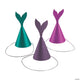 Sombreros de cono de sirena con purpurina (12 unidades)