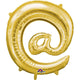 Gold @ Sign At Symbol 34″ Balloon
