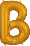 Gold Letter B 34″ Foil Balloon by Anagram from Instaballoons