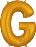 Gold Letter G 34″ Foil Balloon by Anagram from Instaballoons